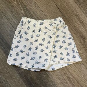 Zara Denim Printer Skort